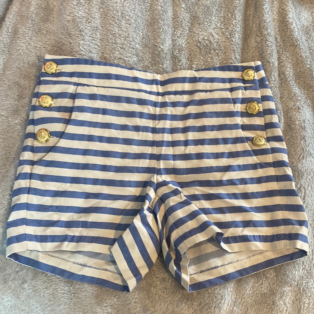 Saint Tropez West Striped Anchor Nautical Shorts